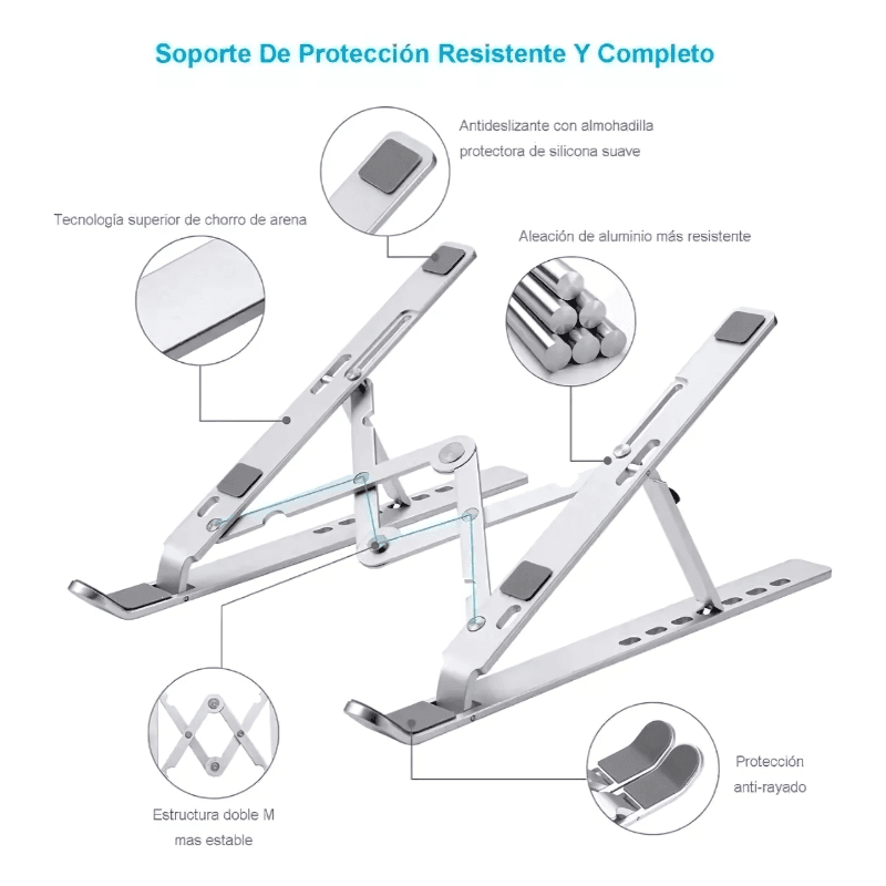 Soporte de Laptop Altura Ajustable - SuperElectro