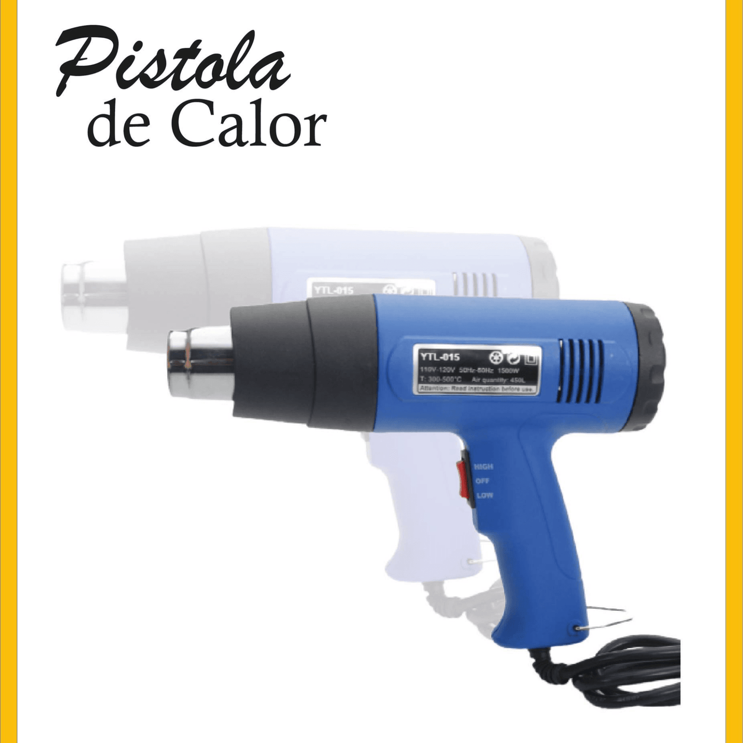 Pistola Calor De Temperatura Ajustable - SuperElectro