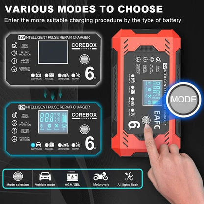 Cargador de batería de automóvil 6A 12V - SuperElectro