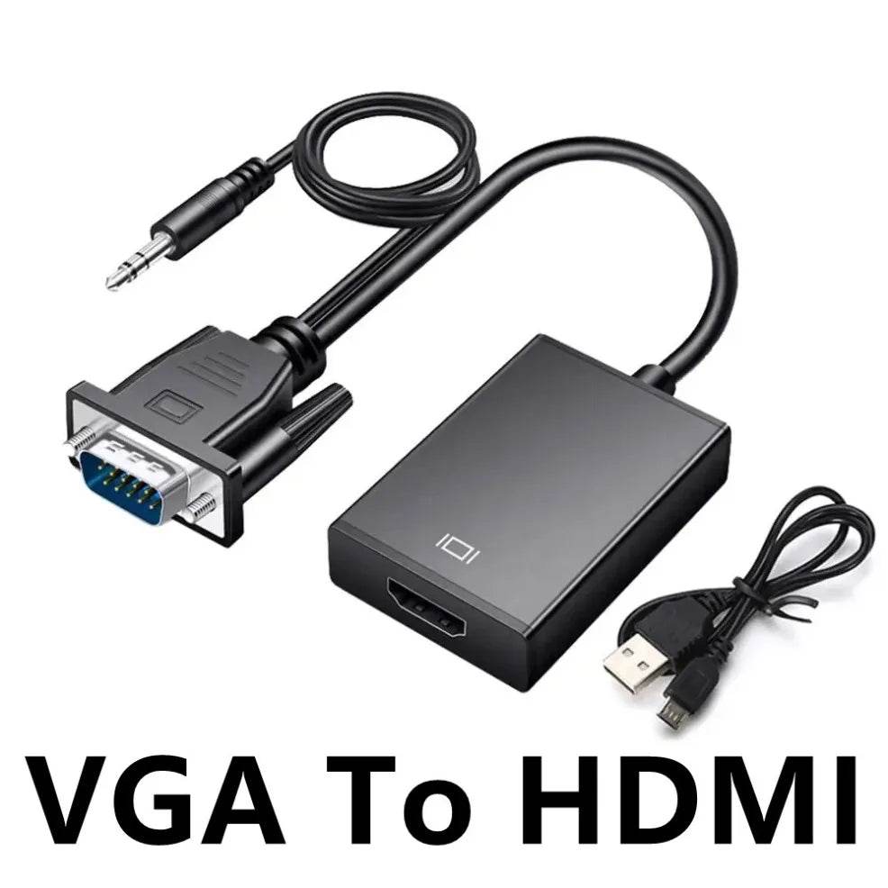 VGA to HDMI Converter Adapter 1080P VGA - SuperElectro