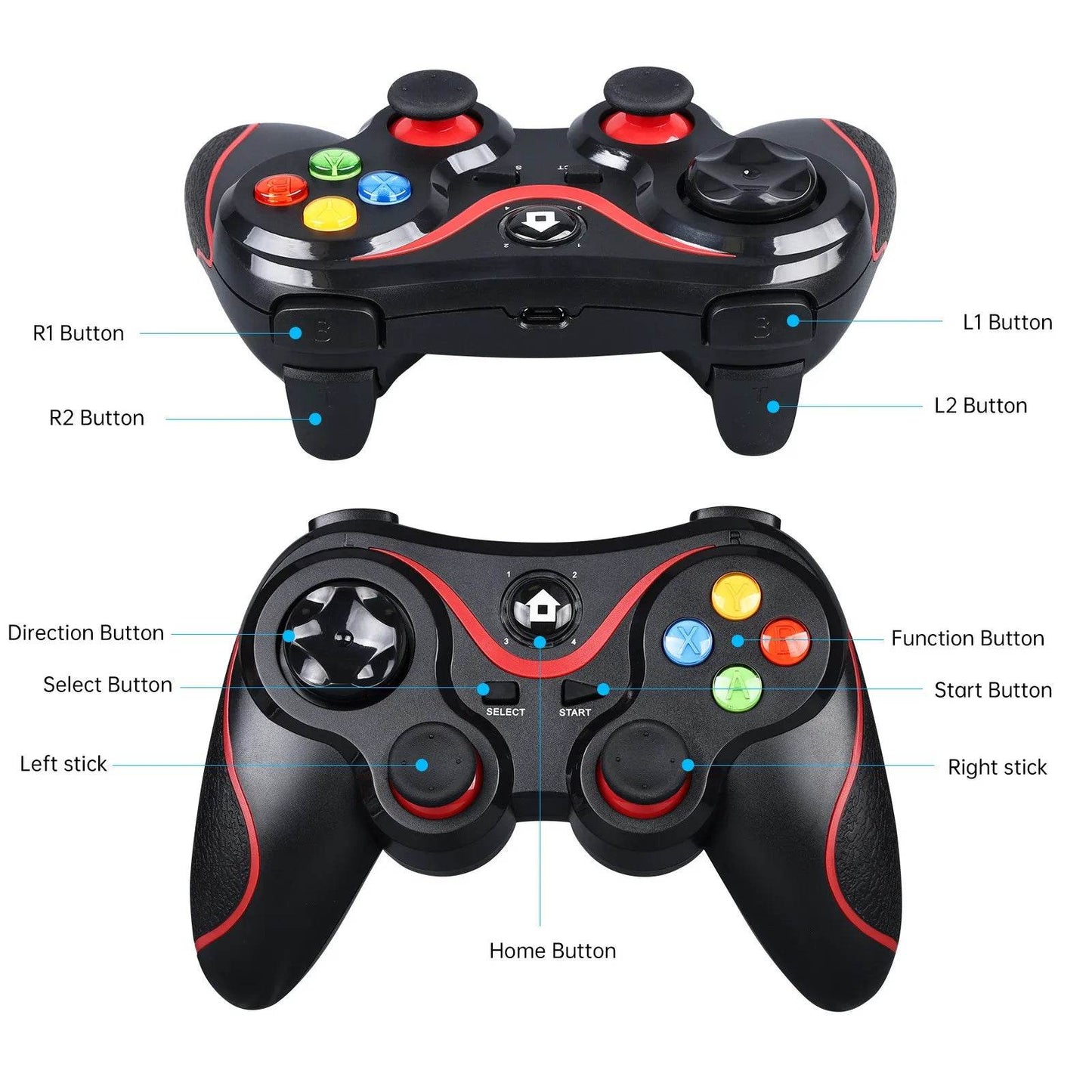 Wireless Game Controller 4.0 BT Joystick For Android and PC - SuperElectro