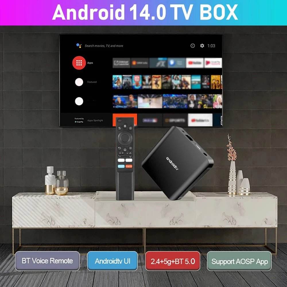 Plus Smart TV Box Android 14 - SuperElectro