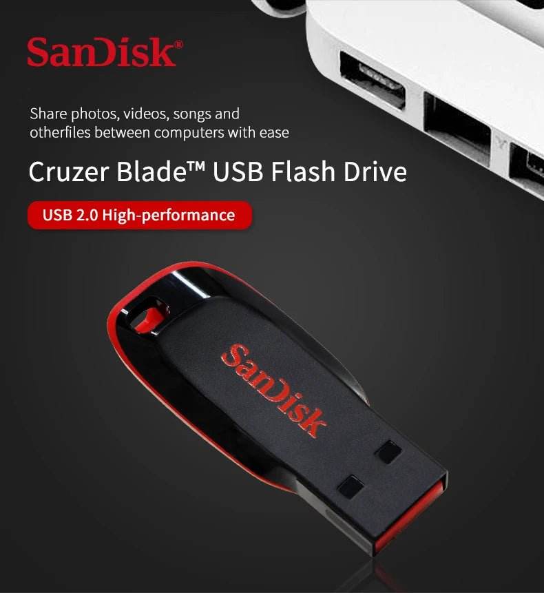 SanDisk Cruzer Blade USB 2.0 CZ50 - SuperElectro