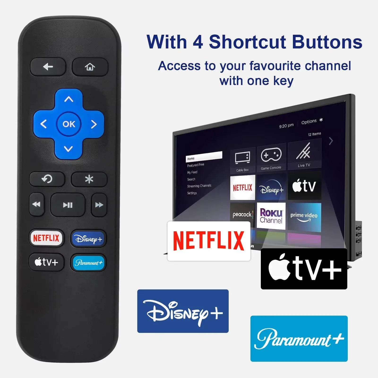 Remote Control Use for Roku - SuperElectro