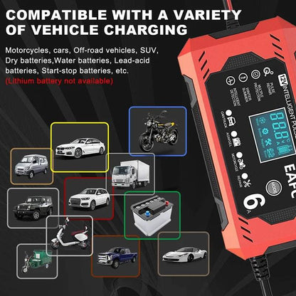 Cargador de batería de automóvil 6A 12V - SuperElectro