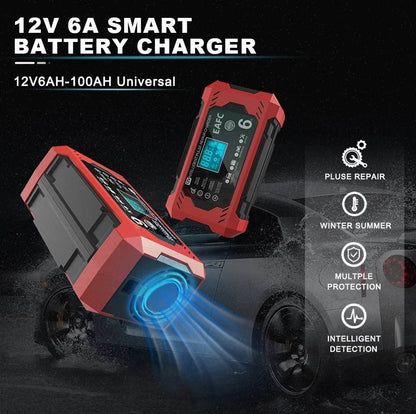 Cargador de batería de automóvil 6A 12V - SuperElectro