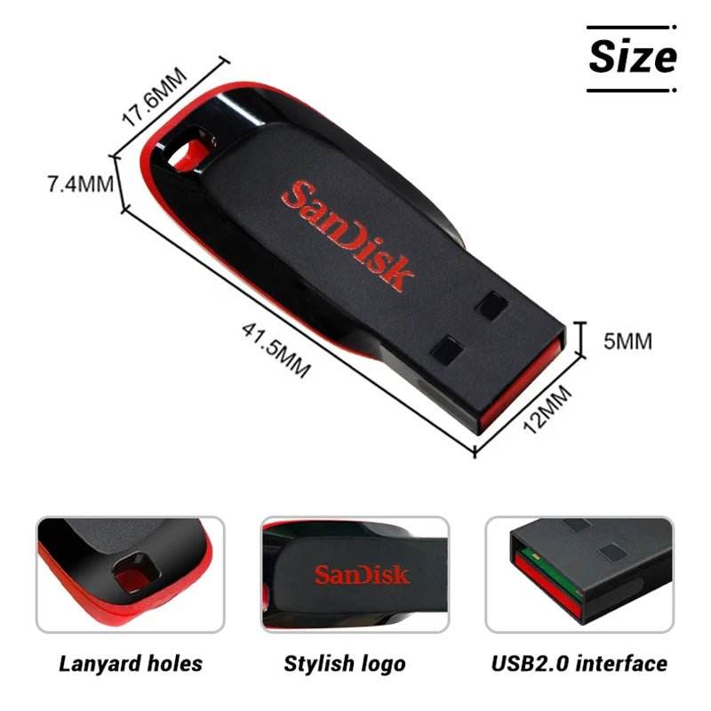 SanDisk Cruzer Blade USB 2.0 CZ50 - SuperElectro