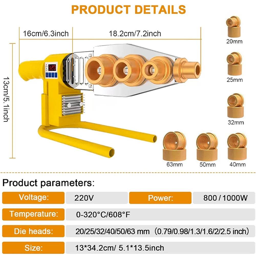 Máquina de soldadura de tubería 800/1000W - SuperElectro