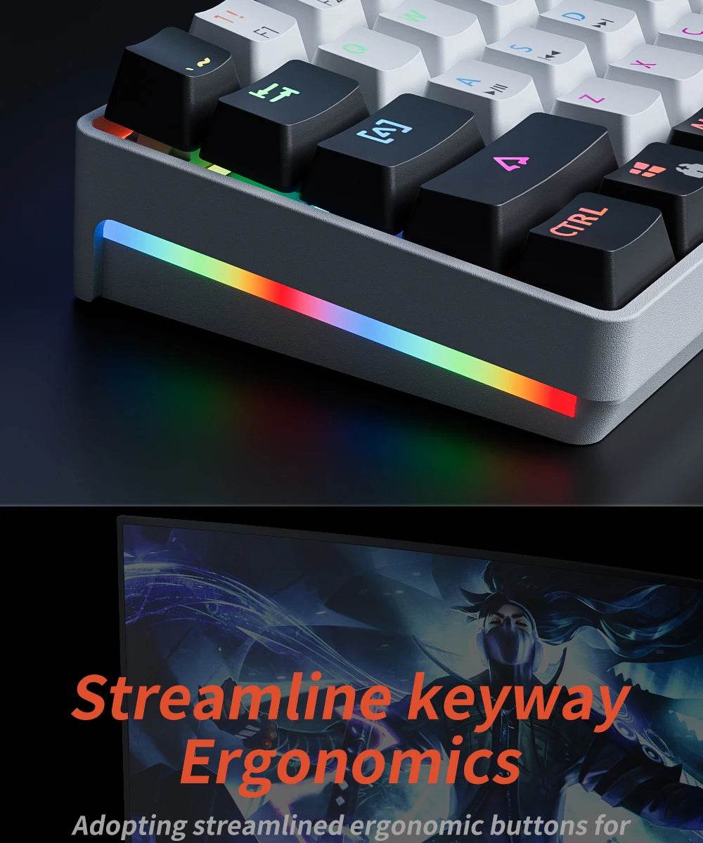 Teclado Mecánico para Juegos Interruptor Rojo RGB Retroiluminado - SuperElectro