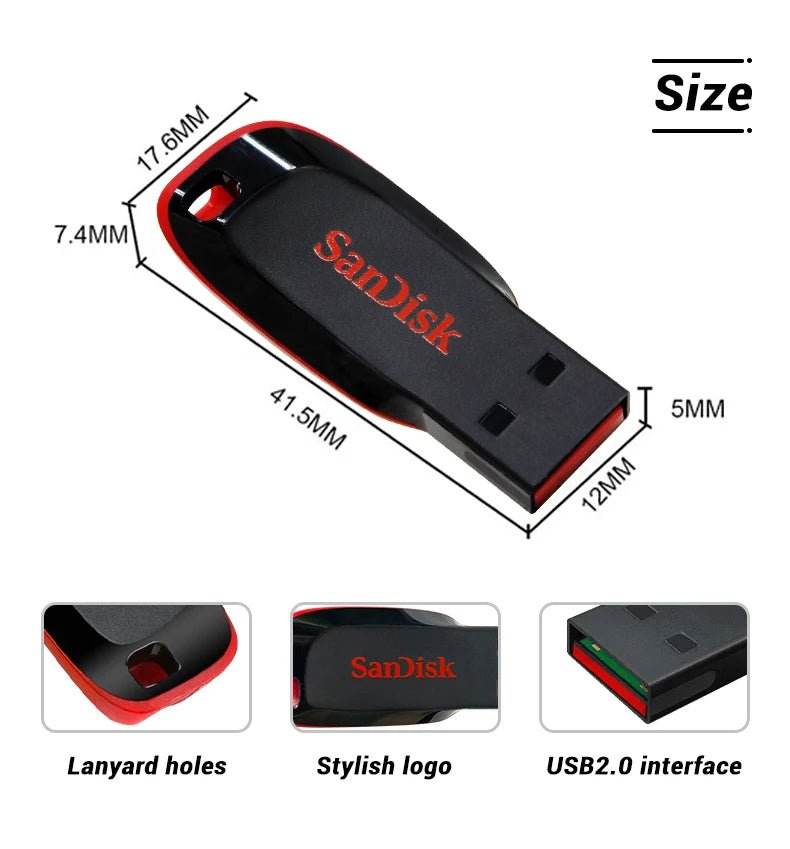 SanDisk Cruzer Blade USB 2.0 CZ50 - SuperElectro