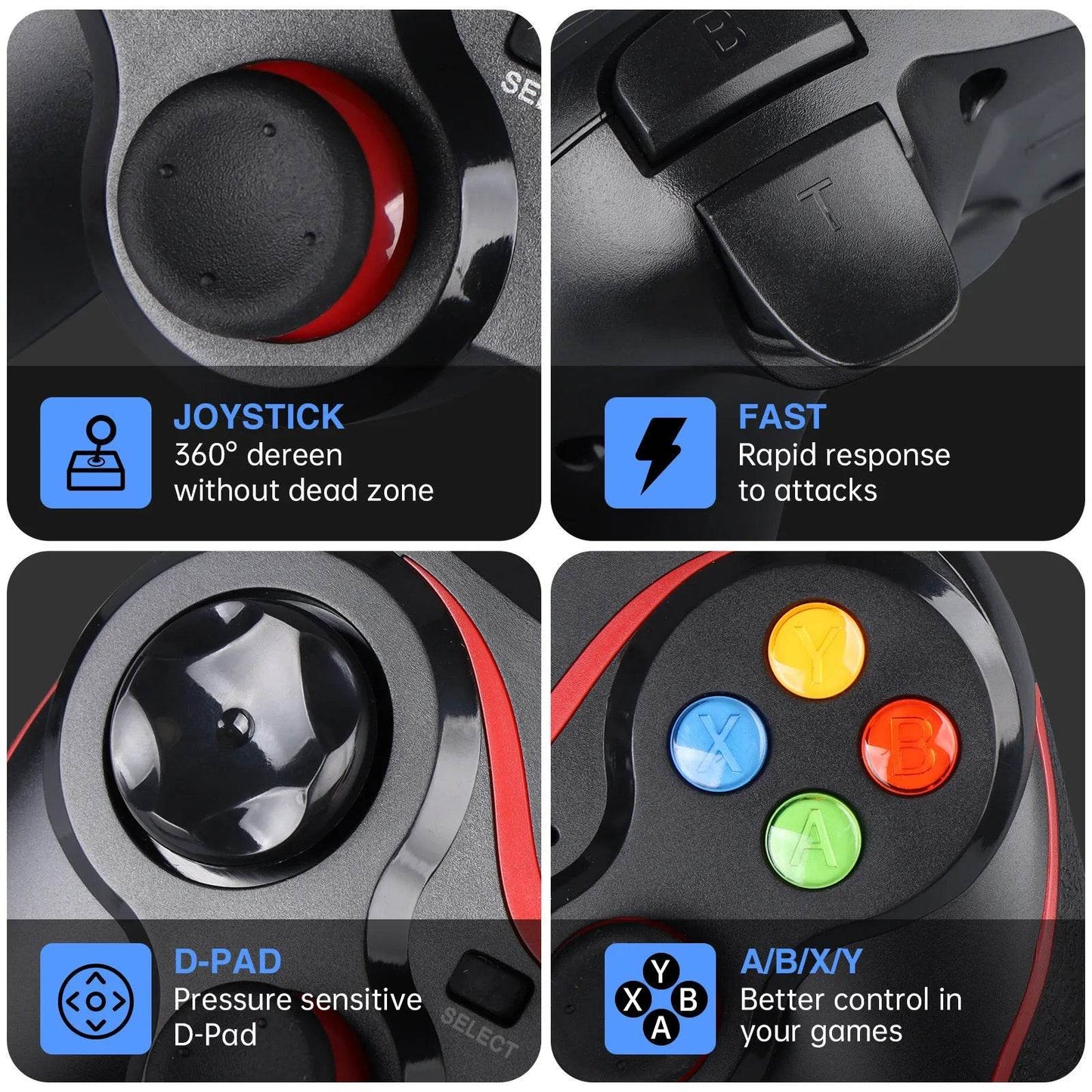 Wireless Game Controller 4.0 BT Joystick For Android and PC - SuperElectro