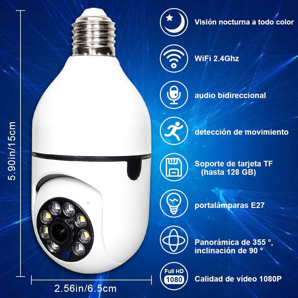 Camara Ampolleta de Seguridad - SuperElectro